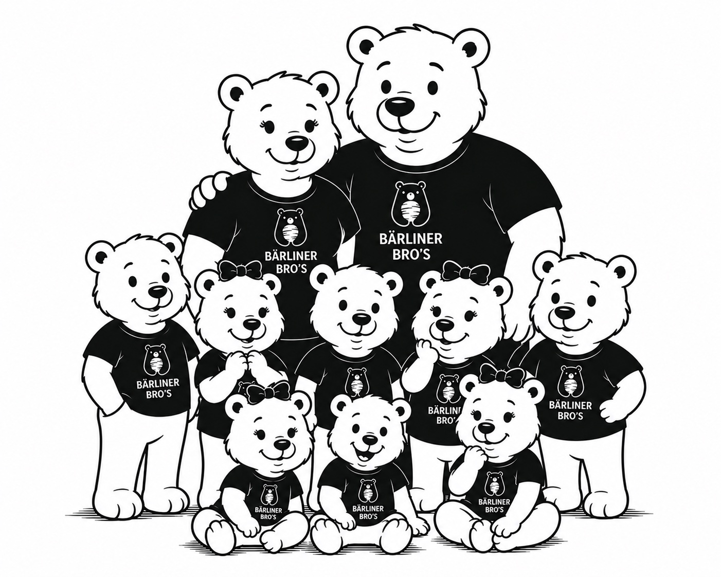 Die Bärliner Bros Bärenfamilie